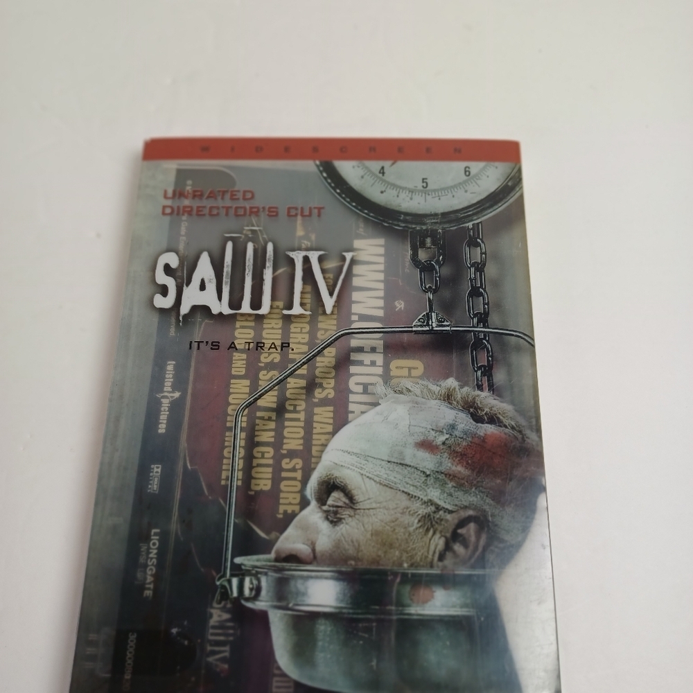 Saw IV (DVD, 2008, Widescreen, Unrated, Director's Cut)
